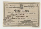 Saarbrücken 1 Mark Kriegsspareinlage  zu 5 %  1917 Kriegsanleihe Aktie WW1 ( 740