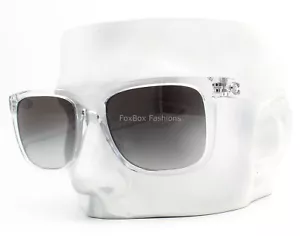 Coach Sunglasses HC 8367U 51113C Polished Crystal Clear / Gray Gradient w/case - Picture 1 of 9