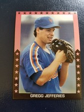 Gregg Jefferies NY Mets Pink and Black Stars Baseballs Hottest Hitters NM