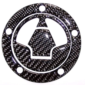 FIBRA DI CARBONIO PROTEZIONE TAPPO SERBATOIO PER ER6F 2005 2006 2007 2008 - Zdjęcie 1 z 4