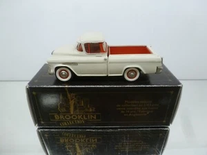 BROOKLIN MODELS BRK53 CHEVROLET CAMEO PICK-UP 1955 - WHITE 1:43 - GOOD IN BOX - Imagen 1 de 8