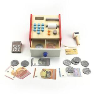 Kids Counting Toy Wooden Cash Register Pretended Role Play Toy✨ K2A4