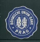 Bohmische Union Bank Prague Siegelmarke Letter Seal
