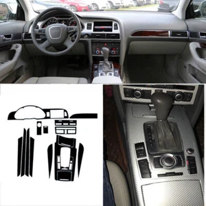 Interior Center Console Carbon Fiber Molding Sticker Decals For Audi A6 2005-11 - Bild 1 von 12