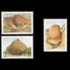 Aland 1995 - Stone Formations Nature - Sc 96,102,105 MNH