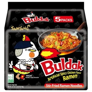 Samyang Hot Chicken Noodle Dried Buldak Ramen Halal 140g - Bulk Available - Picture 1 of 7