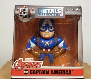 Jada Marvel Die-Cast Metals Captain America 2.5" Inch Figure Avengers M500 NEW - Picture 1 of 6