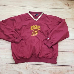 Chaqueta Pullover USC Trojans Para Hombres Mediana Roja NCAA Fútbol Universitario Jugador Profesional De Colección - Imagen 1 de 11