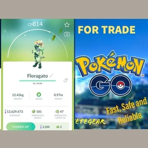 Pokemon SHINY HAT FLORAGATO Trade✓Must have shiny registered✅ 20k Dust - Picture 1 of 4