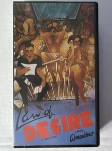 1987 LAW OF DESIRE US Release VHS, Cinevista Video Clamshell, ALMODOVAR, PONCELA - Picture 1 of 5