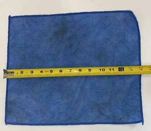 Gebrauchtes blaues Mikrofaser Reinigungstuch - 14” x 12” - Bild 1 von 4
