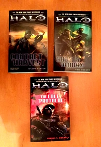 3 Halos-Nylund/Buckell/Staten-The Cole Protocoi/Ghosts of Onyx/Contact Harvest - Imagen 1 de 1