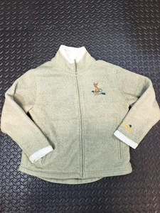 Disneyland Bambi Thumper Mujer Sherpa Forrada Cremallera Completa Chaqueta Vellón Verde Mediana - Imagen 1 de 10