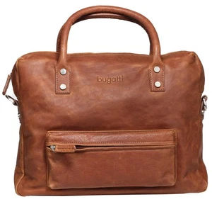 Bolso de negocios Bugatti Go West maletín de cuero cartelera bolso de cuero coñac - Imagen 1 de 4