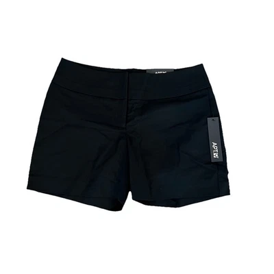 Shorts feminino Apt 9 tamanho 10 cintura média preto - Imagem 1 de 4