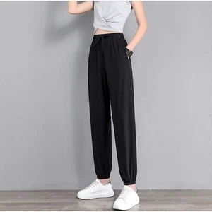 Loose Fit Sport Joggers for Women with Bound Feet and Two Side Pockets - Picture 1 of 17