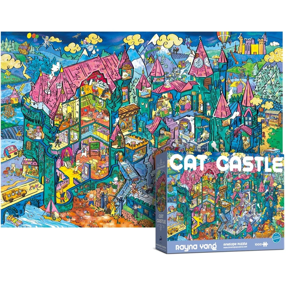 Antelope - 1000 Piece Puzzle for Adults Cat Castle Jigsaw Puzzles 1000 Piece...