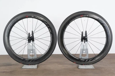 Juego de ruedas de freno de llanta tubular de carbono Zipp 404 Firecrest 77/177 Shimano/SRAM 11 Foto 1 de 4