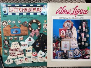Alma Lynne cross stitch Down Santa Claus Lane,  A Little Bit of Christmas - Picture 1 of 2