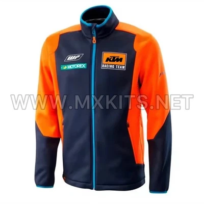 KTM Racing Team Hoodie Motorex WP Sweater Orange Blue Dirt Bike Street Bike - Image 1 of 4