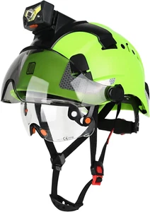 Casco seguridad con linterna y visera desmontables, certificado - Picture 1 of 12