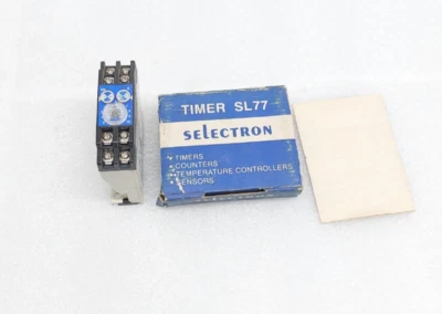 SL77 TIMER SELECTRON DPDT ON DELAY TIMER 3 SEC TO 60 MIN 230VAC SL77-M-2-ON-230 - Image 1 of 3