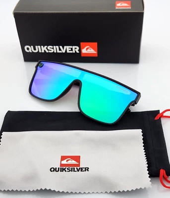 Gafas de sol Quiksilver SciFi Shield marco negro flash azul-púrpura espejo NUEVO Foto 1 de 4