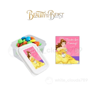 10 Beauty and the Beast Bella Party Favor Candy Container with lid 2.3 oz  - Picture 1 of 1