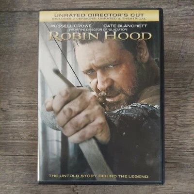 Robin Hood (DVD, 2010) Unrated Director's Cut - Russell Crowe, Cate Blanchett - Image 1 of 3