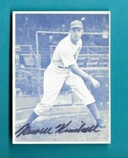 NEWELL KIMBALL  AUTOGRAPH 1973 TCMA--1941 DODGERS AUTO--FORGOTTEN MAN