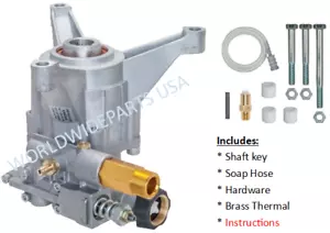 2800 PSI Homelite Pressure Washer Pump Husky HU80722 Honda GCV135 GCV160 GCV190 - Picture 1 of 6