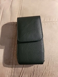 Vertical Leather Pouch Case Cover Large Phone Belt Holster With Card Slots Loops - Photo 1 sur 4