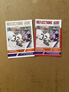 Jim Brown 2017 Score Reflections red parallel & base card lot FREE SHIP - Picture 1 of 1