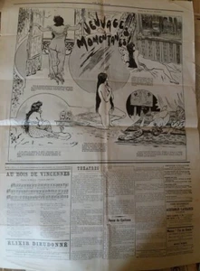 C1 Curiosa FIN DE SIECLE Journal Illustre 1895 476 Aristide BRUANT Paul ADAM - Foto 1 di 2