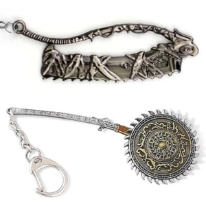 Bloodborne Keyring Saw Cleaver Whirligig Saw Spin Saw Keychain Metal Gift UK - Foto 1 di 6