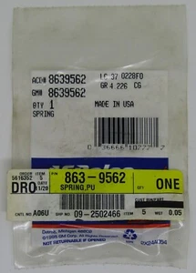 NUEVO ACDELCO GM MOTORS GENERALES PARTE DE RESORTE NO. 8639562 - Imagen 1 de 2
