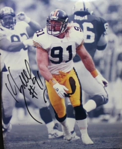 Kevin Greene (d.2020) HOF Pittsburgh Steelers Autographed 8x10 Signed Photo - Picture 1 of 3