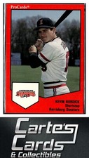 Kevin Burdick 1989 ProCards Minor League Team Sets #297  Harrisburg Senators