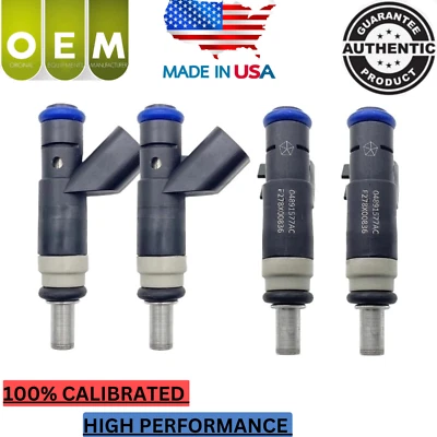 Nuevos inyectores de combustible SIEMENS 2007-2017 x4 OEM 2,0 L/2,4 04891577AA Foto 1 de 4