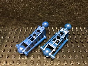 BIONICLE Lego Brand Toa Metru gamba sezione inferiore 47297 blu scuro (coppia) - Foto 1 di 2