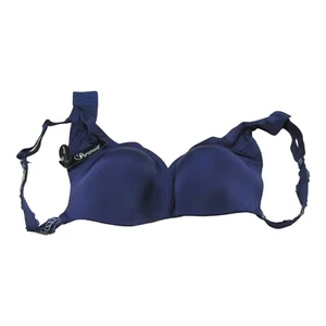 Paramour Women Size 38DD T-Shirt Bra Lissa Embroidered Strap Detail Indigo - Picture 1 of 7