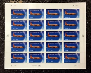 1997USA #3173 32c First Supersonic Flight - Sheet of 20 Mint NH airplane - Picture 1 of 1