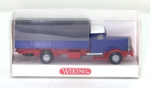 Wiking 846 01 22 Hanomag Pritschen LKW - rot/blau - HO 1:87 in OVP - Bild 1 von 5