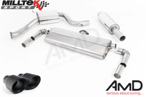 Milltek VW Golf MK7.5 GTi Cat Back Exhaust Resonated SSXVW456 Black Trims - Picture 1 of 1