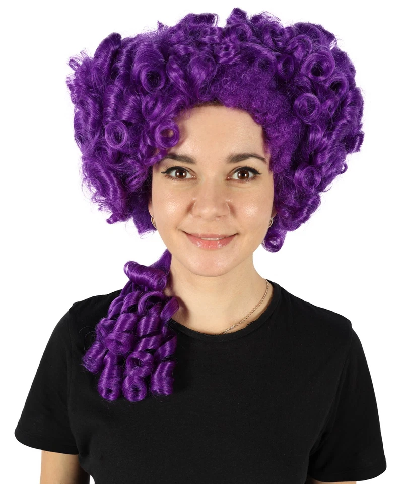 Peluca gris rizado peinado colonial HPO para mujer I gorra sin tapa transpirable premium Foto 1 de 4