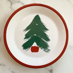 Plato de Cena Árbol de Navidad Pfaltzgraff Marimekko Banda Roja Diseño Estilo Finlandia - Imagen 1 de 7