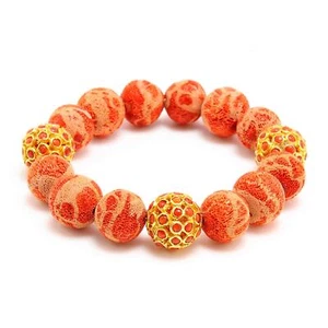 Beaded Ball Bracelet 18k Yellow Gold - Picture 1 of 3