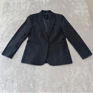 J Crew Women's Parke Italian Stretch Wool Blazer 6P Dark Gray Office Corpcore - Imagen 1 de 10