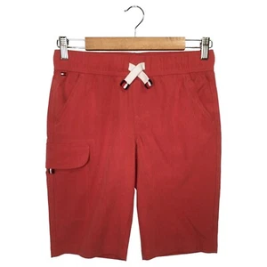 Tommy Hilfiger Shorts Boys 16 Cargo Pull On Elastic Tie Waist Lightweight Red - Picture 1 of 11