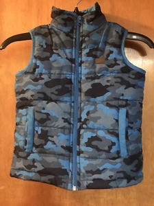 Boys Lee Blue Camouflage Vest Size M (5) - Picture 1 of 3